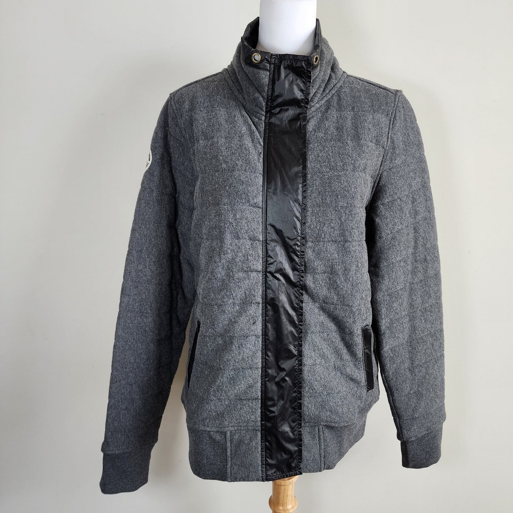 Twik Quilted Zip Up Jacket Womens XL Gray Mountain Patrol Coat Gorp‎ Puffer